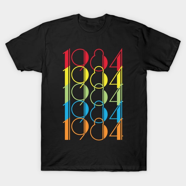 VINTAGE T-SHIRT Birthday 1984 T-Shirt by soufibyshop